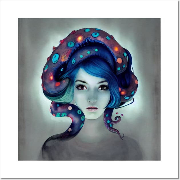 Octopus Girl Wall Art by fistikci